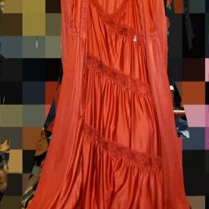 Vintage Nightgown/Robe Set Long Maxi 70s,80s